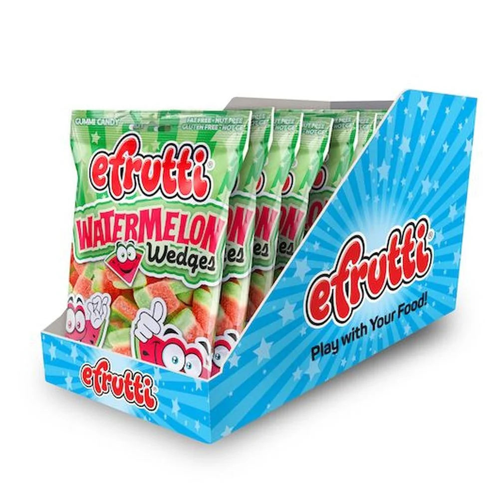 Efrutti Watermelon Wedges 100g X  12 Bags