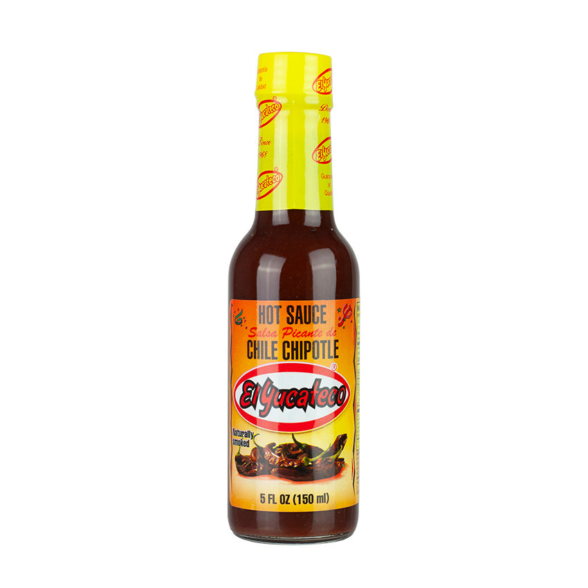 El Yucateco Chile Chipotle Hot Sauce 150ml X 6 Bottles