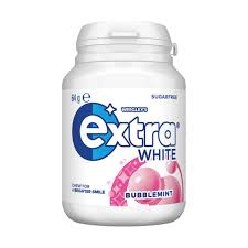 Extra White Bubble Mint Gum 64g X 6 Bottles