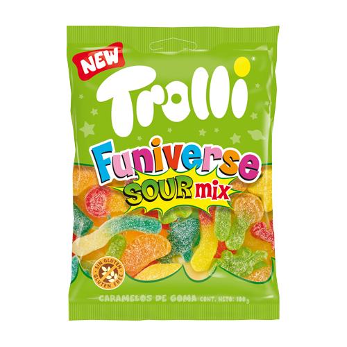 Trolli Funiverse Sour Mix 100g X 12 Bags