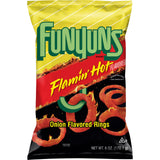 US CHIPS Funyuns Flamin Hot 164g X 8 Bags Cheetos - Remas Distributions Pty Ltd