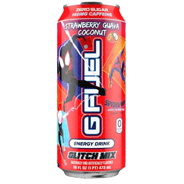 G FUEL Spider-Verse Glitch Mix Performance Energy Drink 473ml X 12 Cans