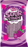 Lollinauts Sour Straps Grape Soda 160g X 12 Bags - Remas Distributions Pty Ltd