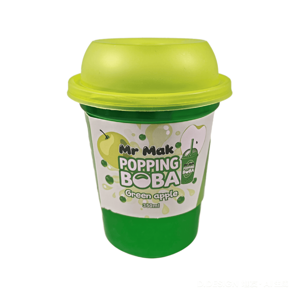 Mr. Mak Popping Boba Green Apple 350ml x 24 Units