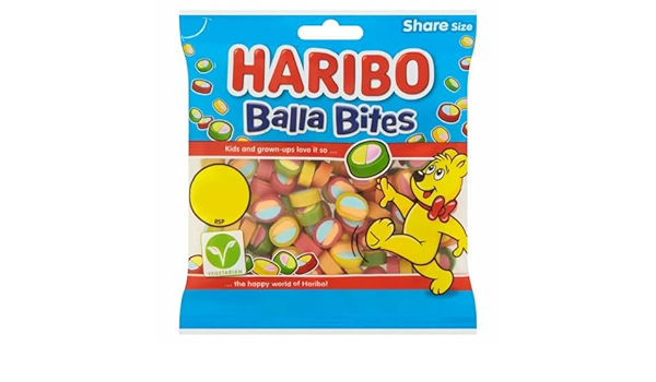 UK Haribo Balla Bites 140g X 12 Bags
