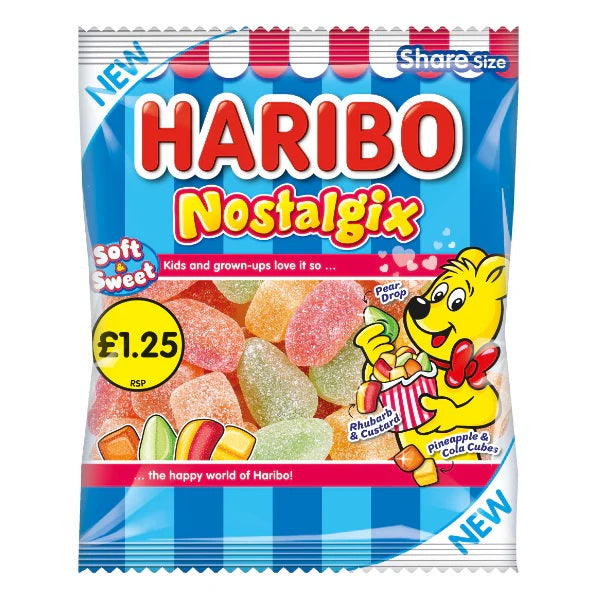 UK Haribo Nostalgix 140g X 12 Bags
