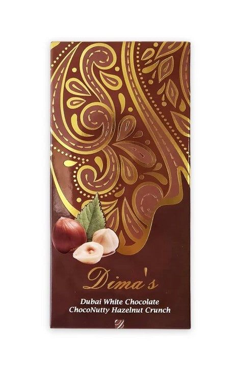 Dubai White Chocolate ChocoNutty Hazelnut Crunch 195g X 6 Blocks