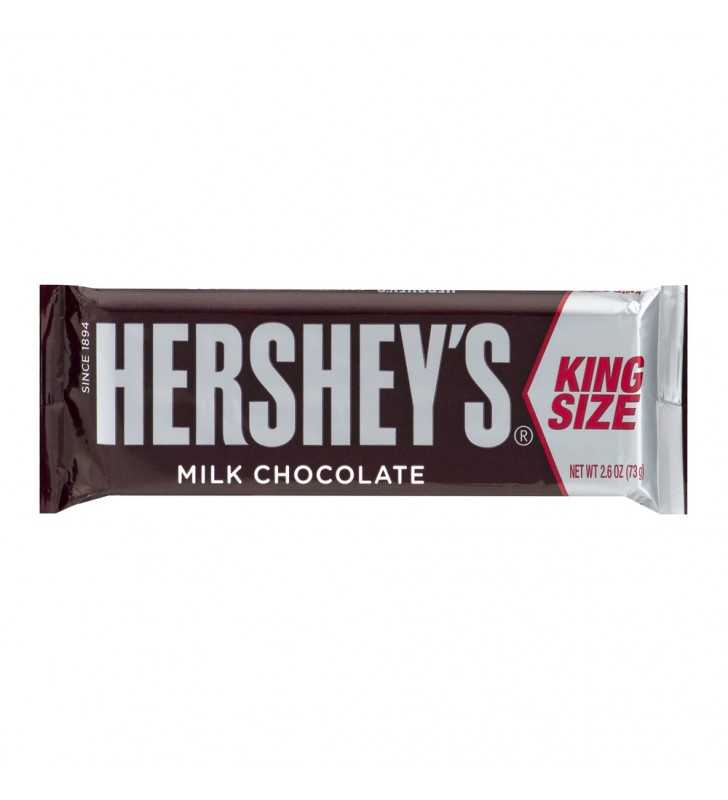 US Hershey's Milk Chocolate King Size 73g X 18 Units