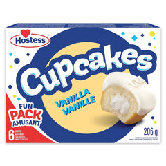 Hostess Vanilla Cupcakes 206g X 6 Units