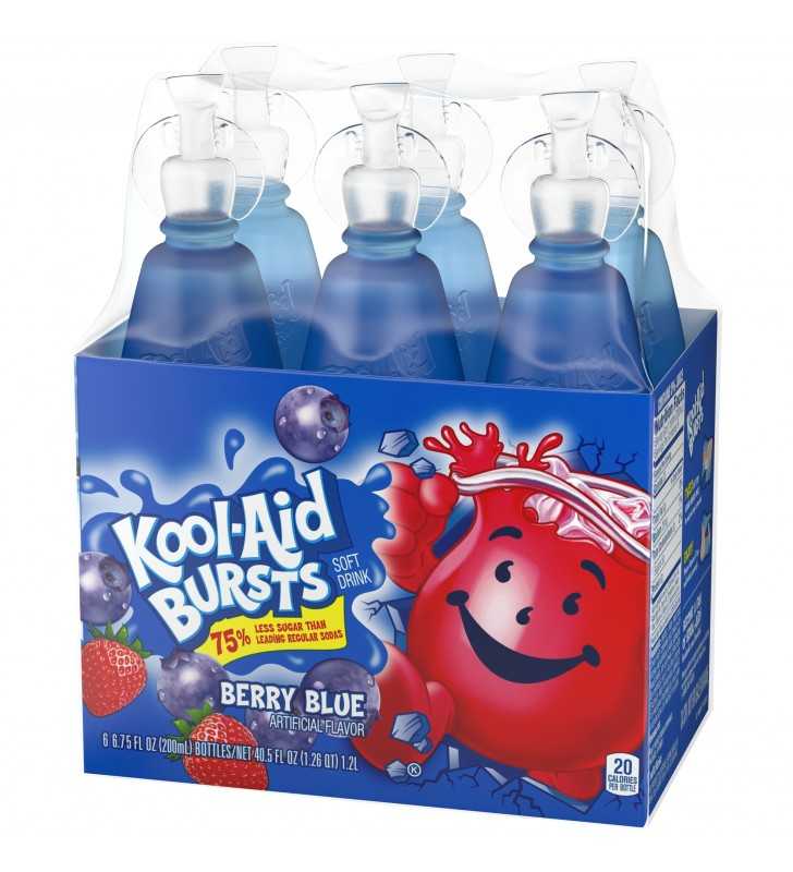 US Kool-Aid Berry Blue Bursts 200ml x 12 Bottles