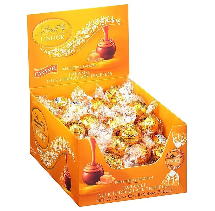 US Lindor Lindt Caramel Milk Choc Truffles 1 box x 60 units