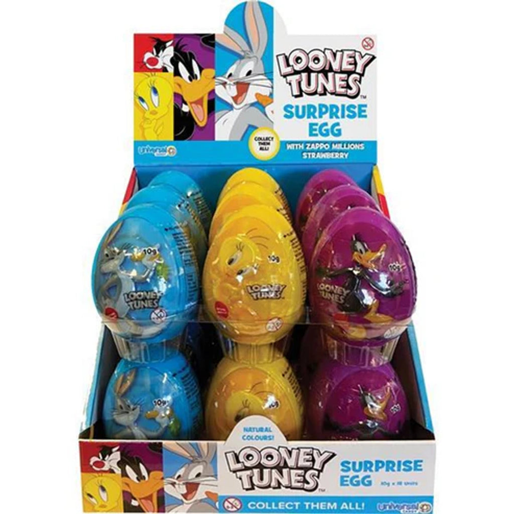 Looney Tunes Embossed Surprise Egg 10g X 18 Units