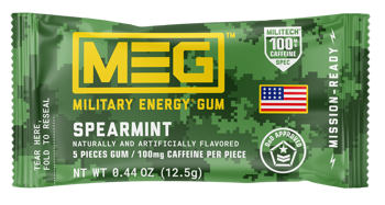 US MEG Energy Gum Spearmint x 12 Pouches
