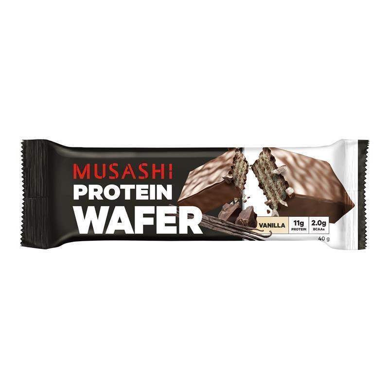 Musashi Protein Wafer Vanilla Bar 40g x 12 Bars