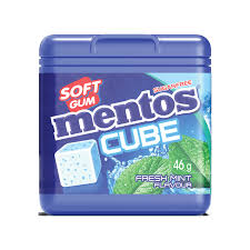 Mentos Fresh mint Cube 46g x 4units