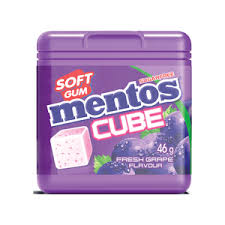 Mentos Grape Cube 46g x 4units