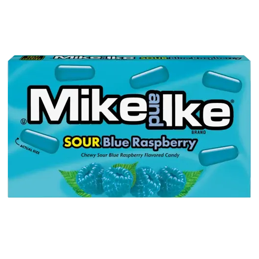Theatre Box Mike and Ike Sour Blue Raspberry
