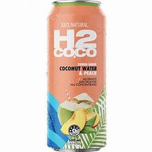 H2Coco Coconut Water & Peach 500ml X 12 Cans