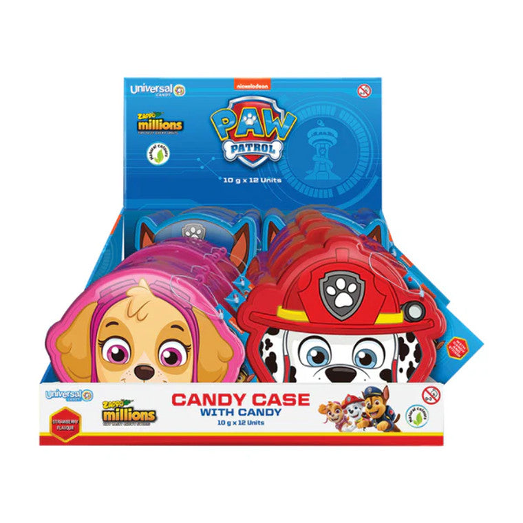 Paw Patrol Candy Case with Zappo Millions 10g x 12 Units