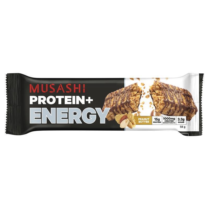 Musashi Protein Energy Peanut Butter 58g x 12 Bars