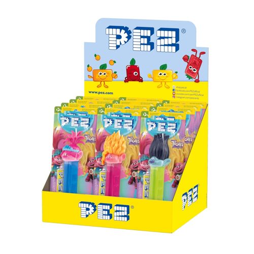 Pez Dispenser Trolls 17g X 6 Units