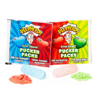 Warheads Sour Dippin' Pucker Pack 15g x 36 units