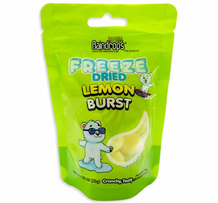 Raindrops Freeze Dried Lemon Burst 25g X 12 Units