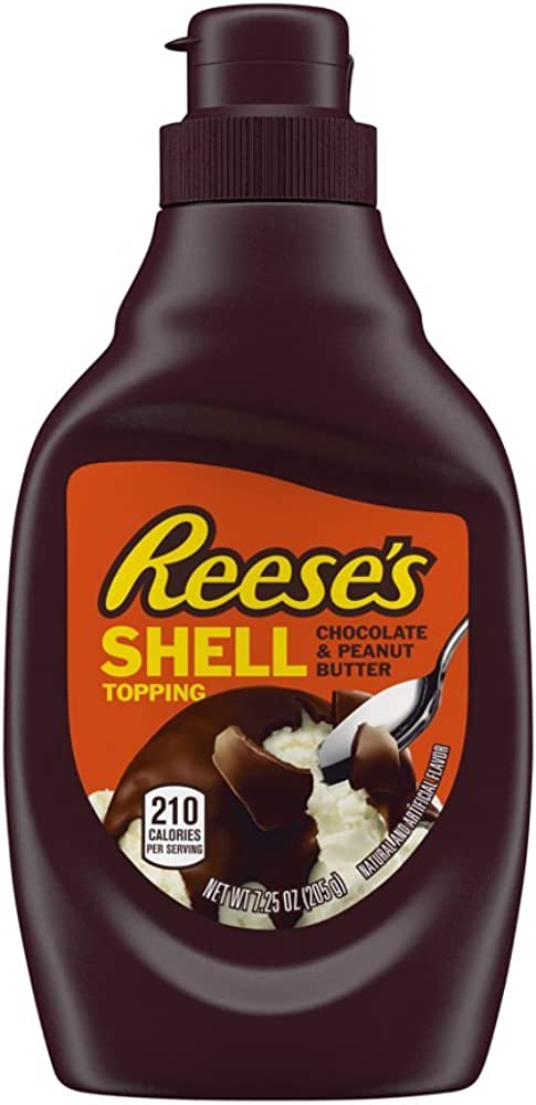 Reese's Chocolate & Peanut Butter Shell Topping 205g X 1 Bottle