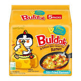 Samyang Buldak Hot Chicken Flavour Cheese Ramen 8 x (140g X 5 Pack)