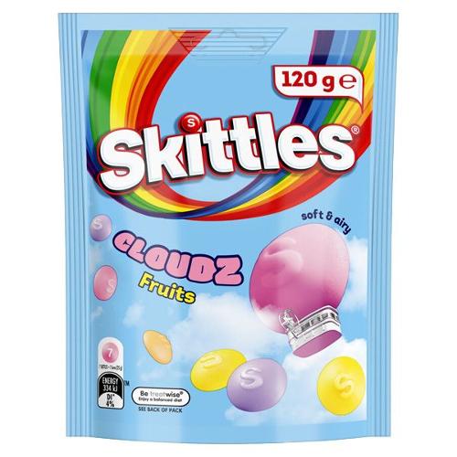 Skittles Cloudz Fruits 120g X 16 Bags