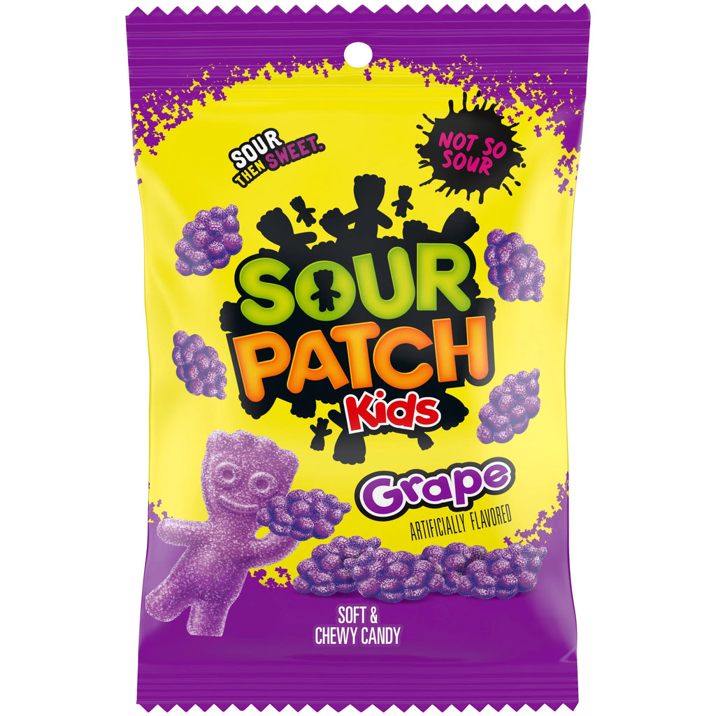 US Sour Patch Kids Grape 227g x 12 Bags