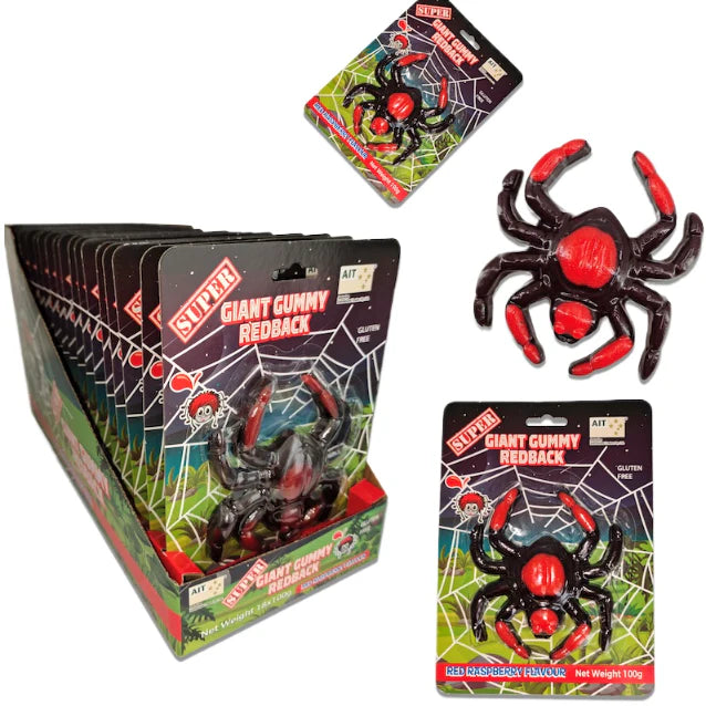 Super Giant Redback Spider Gummy 150g X 12 Units