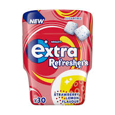 UK Extra Refreshers Strawberry & Lemon 30pcs x 6 Bottles