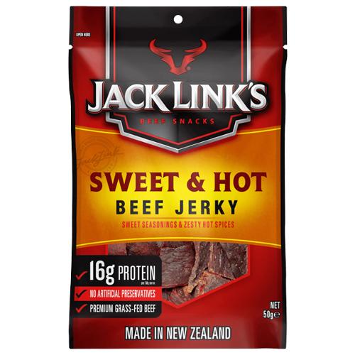 Jack Links Beef Jerky Sweet & Hot 50g X 10 Units