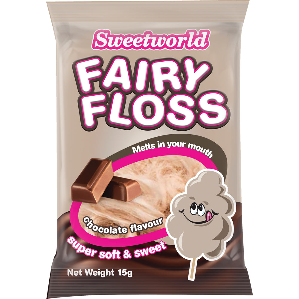 Sweetworld Fairy Floss Chocolate 15g X 18 Units