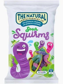 The Natural Sour Squirms 180g x 12 Units