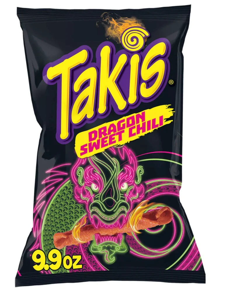 US Chips Takis Dragon Sweet Chilli 280g X 14 Bags