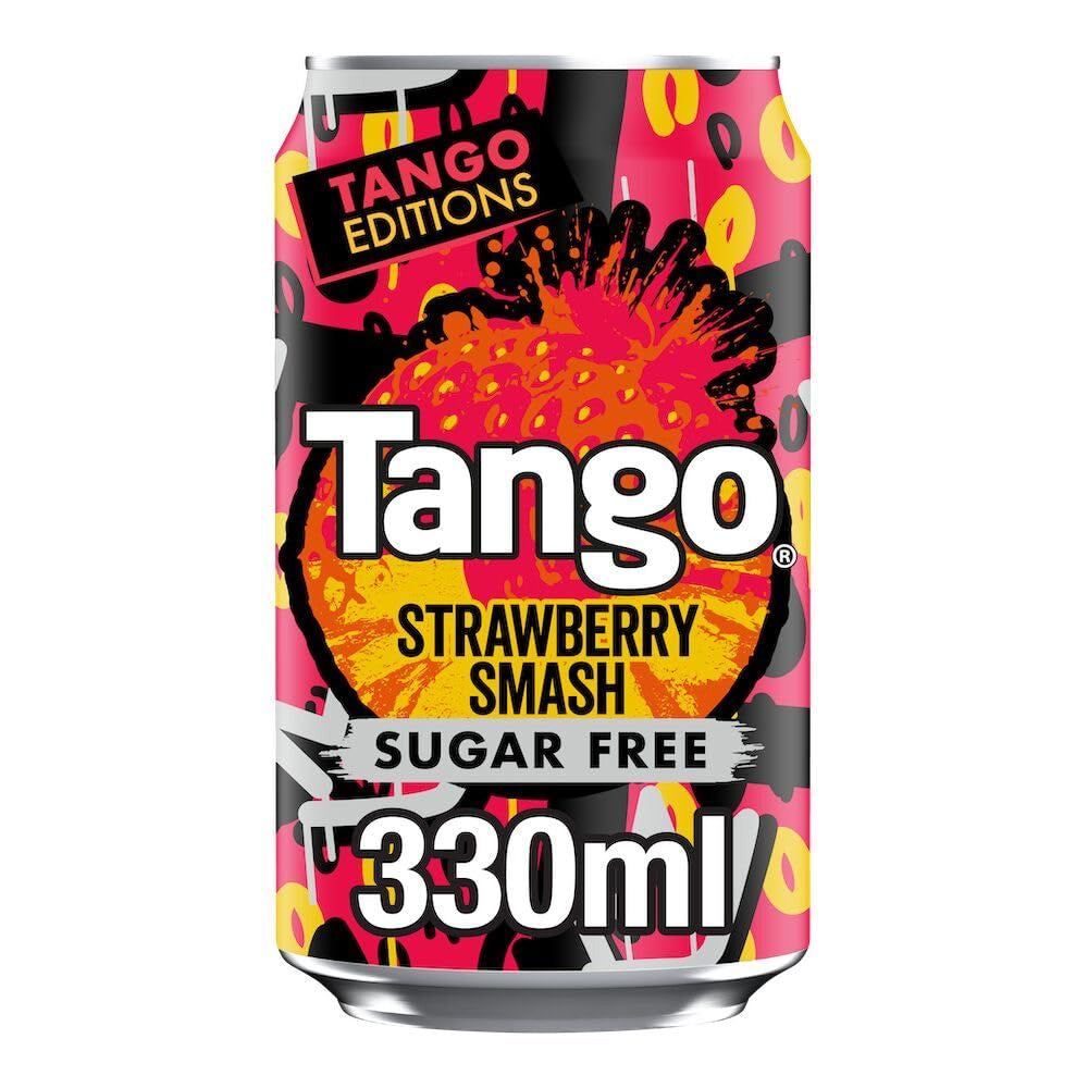 UK Tango Strawberry Smash Sugar Free 330ml X 24 Cans