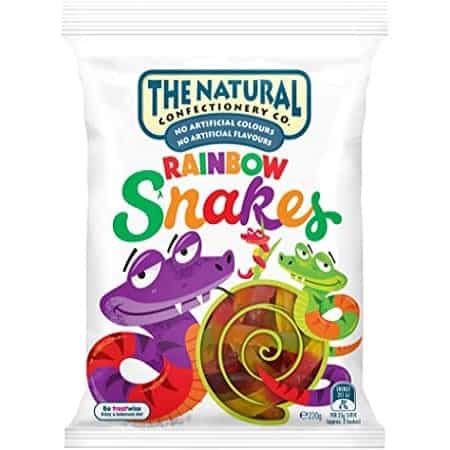 Cadbury The Natural Rainbow Snakes 220g X 18 Bags