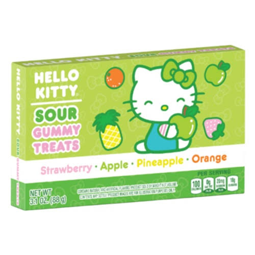 Theatre Box Hello Kitty Sour Gummy Treats 88g X 12 Units