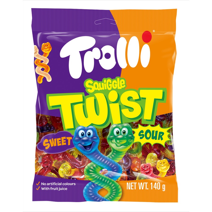 Trolli Squiggle Twist 140g X 10 Bags