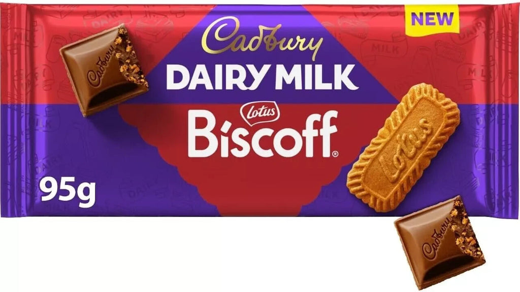 UK Dairy Milk x Lotus Biscoff Block 95g X 21 Units