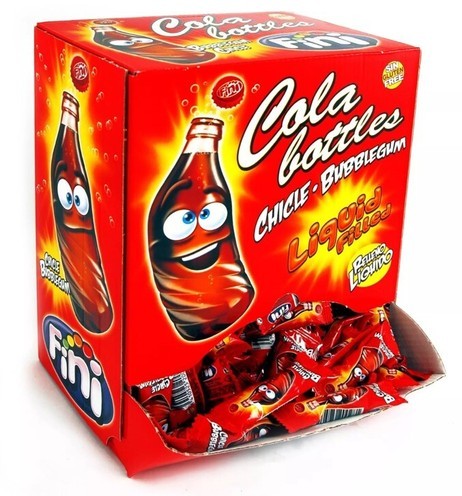 UK Fini Cola Bottle Bubblegum x 200 pieces