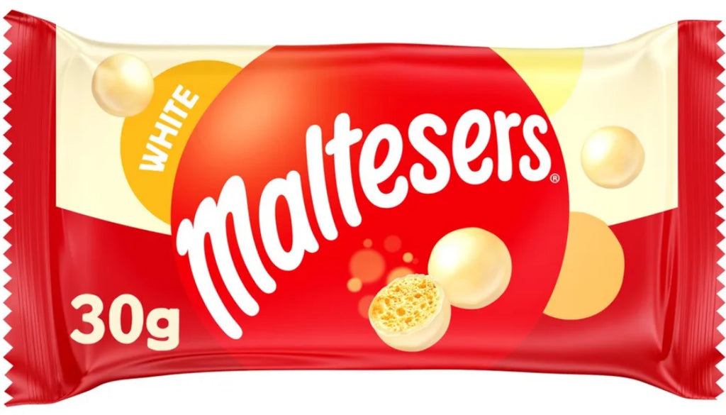 UK Maltesers White Chocolate 30g x 25 Bars