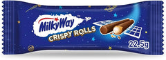UK Milky Way Milk Chocolate Crispy Rolls 22.5g X 24 Bars
