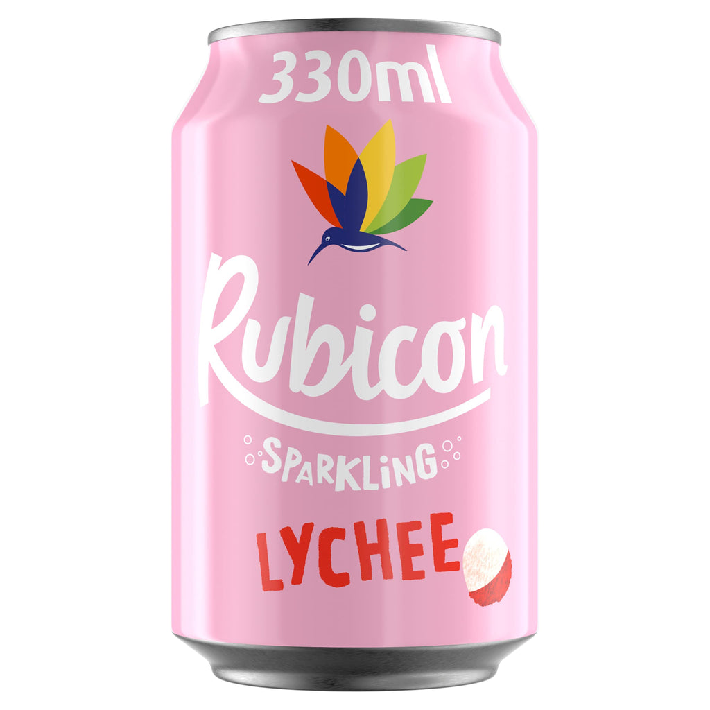 UK Rubicon Sparkling Lychee Can 330ml X 24 Cans