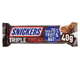 UK Snickers Triple Treat Fruit & Nut 40g X 18 Units