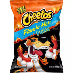US CHIPS Cheetos Flamin Hot Puffs 226.8g X 12 Bags