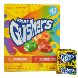 US Gushers Fruit Snacks 22.6G X 42 Units