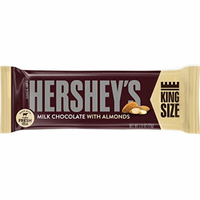 US Hershey's Milk Chocolate with Almonds King Size 73g X 18 Units
